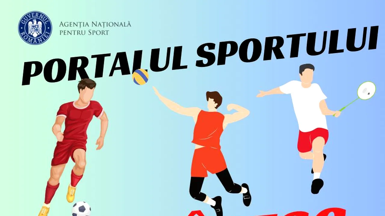 Portalul sportului românesc. Program de digitalizare de 43 de milioane de lei la ANS