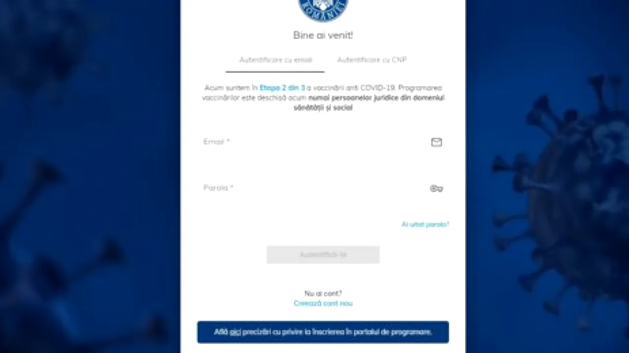 Persoanele cu dizabilităţi pot fi programaţi pentru vaccinare pe platforma informatică. Aceasta a fost optimizată