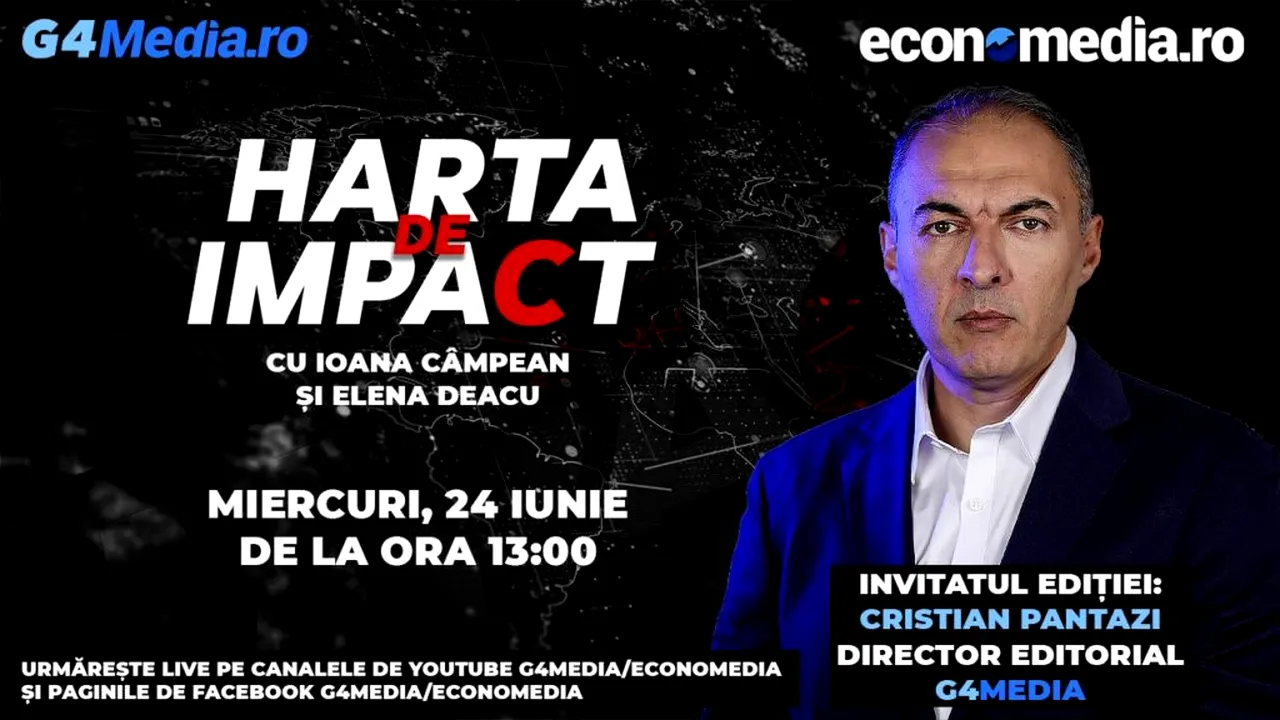 Analiza momentului în emisiunea „Harta de impact”, împreună cu jurnalistul Cristian Pantazi, miercuri de la ora 13.00