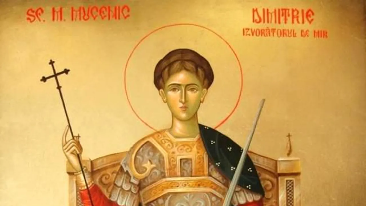 Sfântul Dumitru, sărbătorit pe 26 octombrie. Prenumele celebrate în această zi