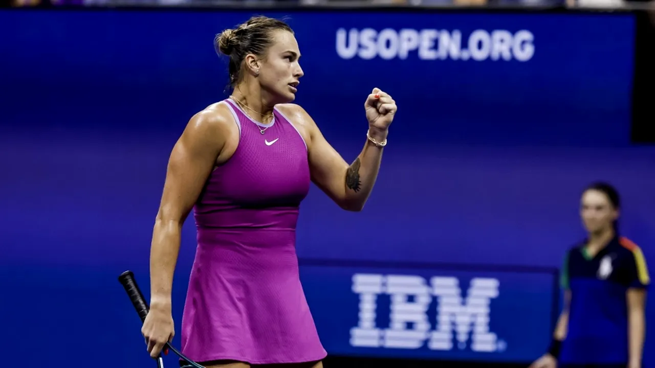 Aryna Sabalenka o învinge pe Jessica Pegula şi triumfă în premieră la US Open

