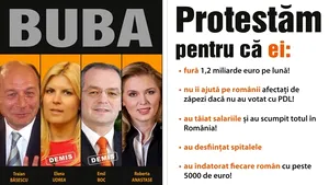USL a editat afişe cu Băsescu, Boc, Udrea şi Anastase, dar nu are bani să le tipărească