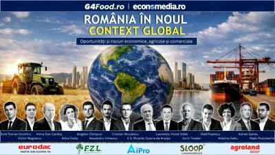ECONOMIC Conferință Economedia & G4Food: „România în noul context global. Oportunități și riscuri economice, agricole și comerciale”