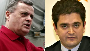 Schimb dur de replici între Onţanu şi Paleologu, în faţa clădirii în flăcări