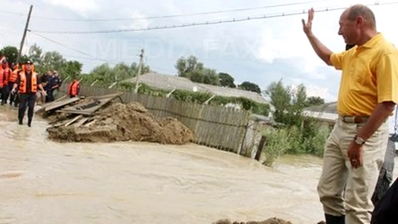 President Basescu Expected To Arrive In Flood-Hit Neamt County, NE Romania