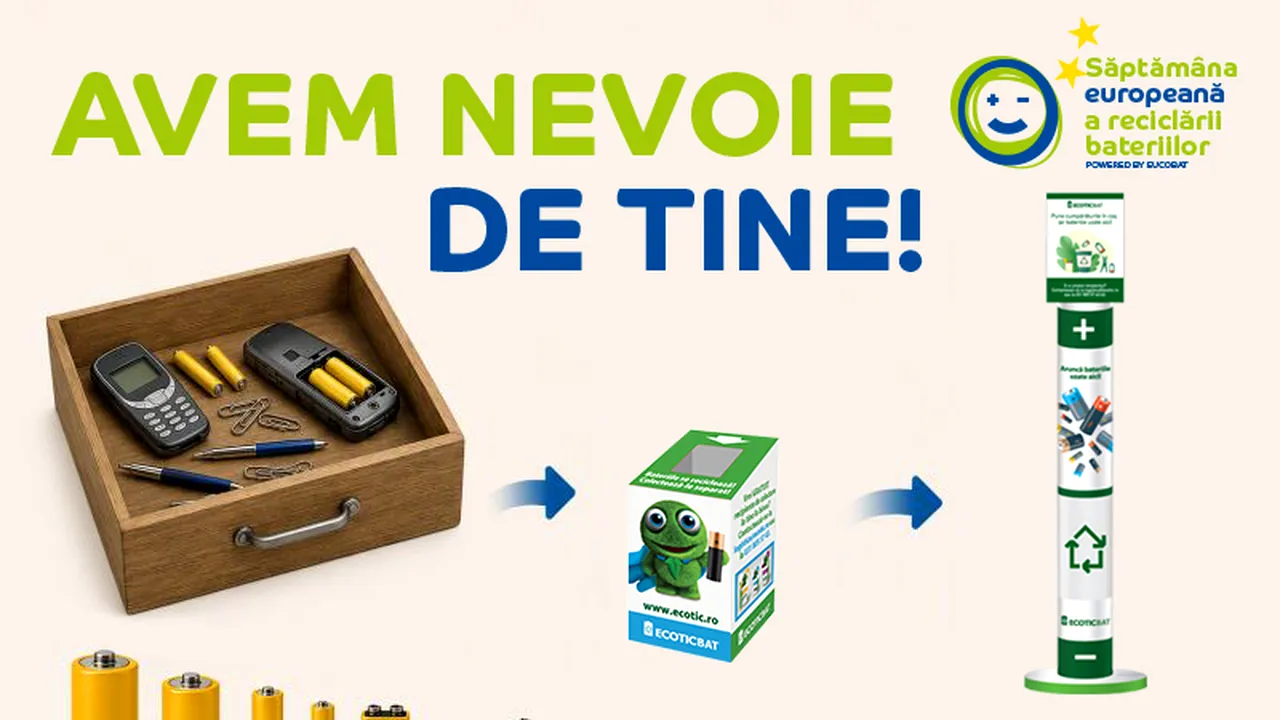 Fiecare baterie reciclată contează!