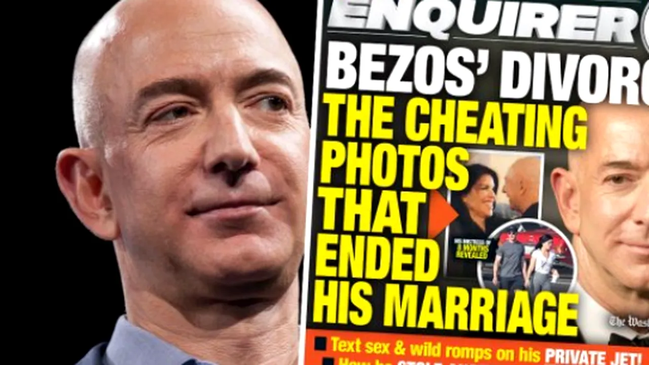 „Afacerea” amoroasă a lui Bezos. Tabloidul National Enquirer ar fi cumpărat cu bani grei mesajele compromiţătoare 