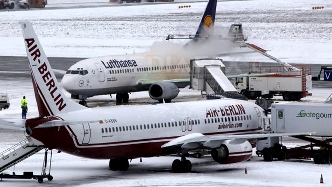 Aeroportul din Frankfurt anulează sâmbătă 170 de zboruri din cauza condiţiilor meteo