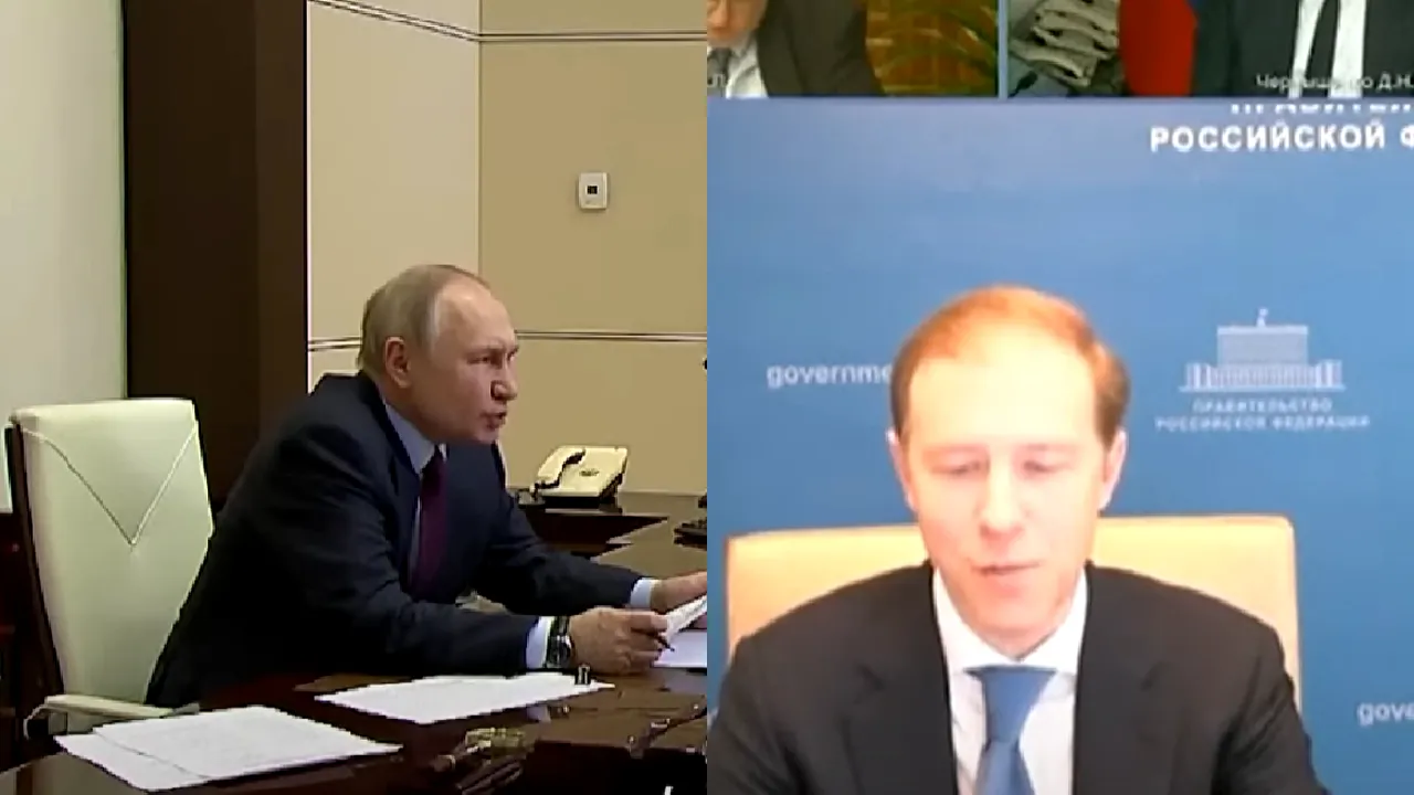 Tensiune în Rusia. Putin, către ministru: 