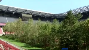 Un stadion de la EURO 2008, din Austria, a fost transformat temporar într-o pădure/ VIDEO