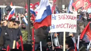 PROTEST cu zeci de mii de oameni la Moscova, la un an de la înlăturarea lui Viktor Ianukovici: 