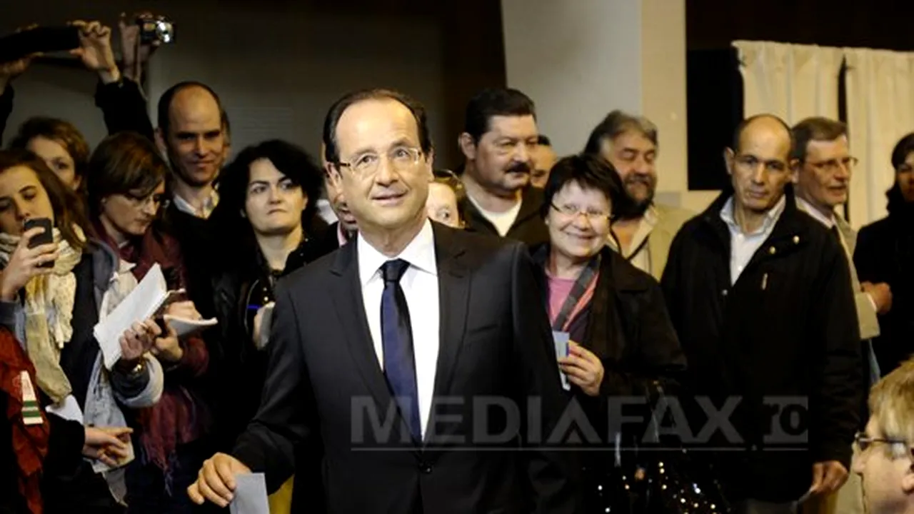 François Hollande a votat duminică dimineaţă, spunând că se simte 