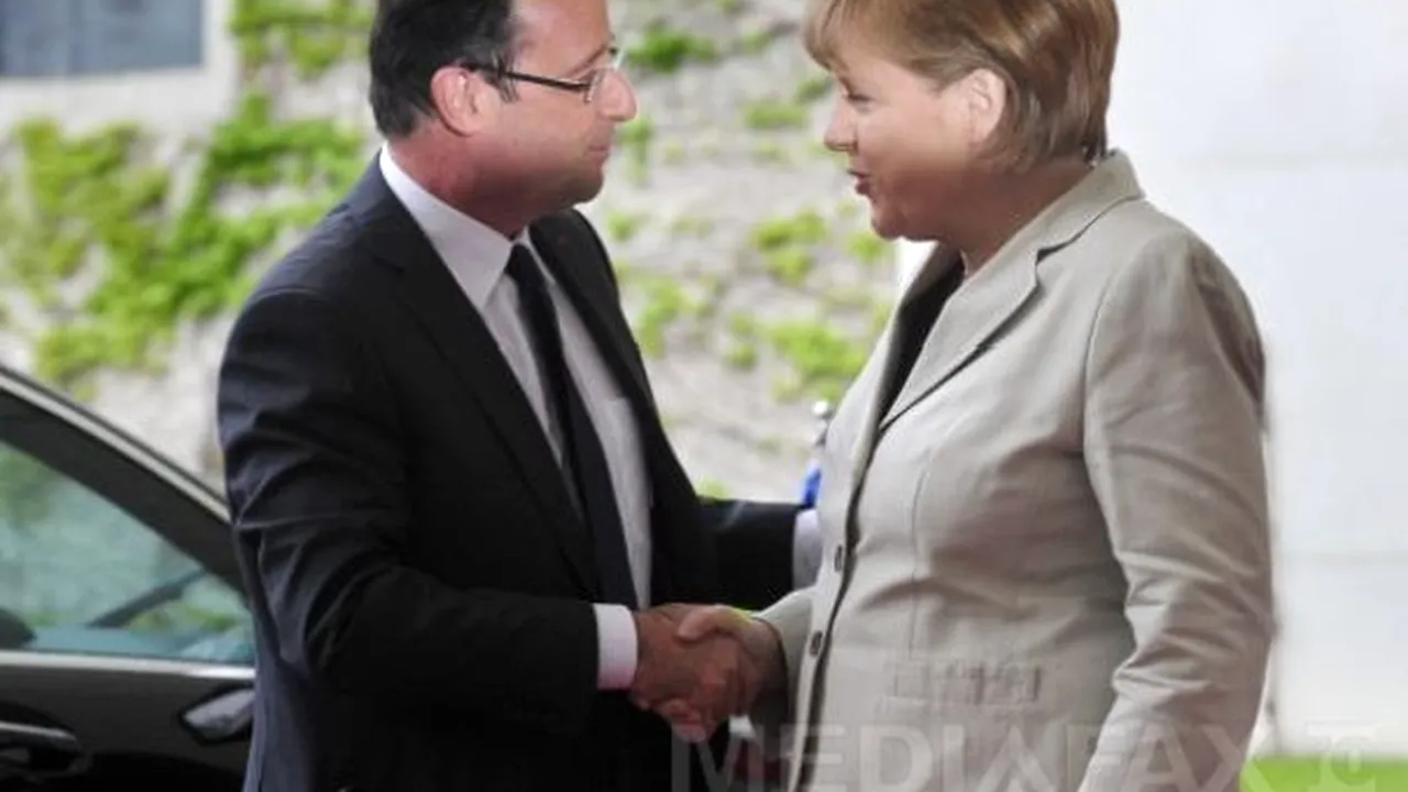 Hollande susţine că are relaţii bune cu Merkel, pe care nu este nevoie să le forţeze