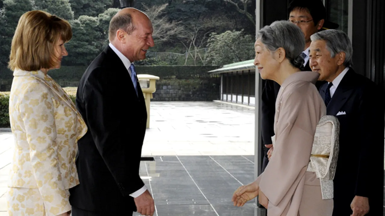 Preşedintele Băsescu s-a întâlnit cu împăratul Japoniei - VIDEO