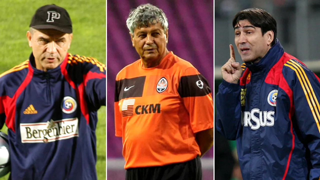 Anghel Iordănescu, Mircea Lucescu şi Victor Piţurcă, în clasamentul all-time al antrenorilor