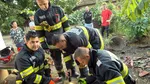 Doi pui de câine, salvați dintr-o fântâna îngustă și adâncă de nouă metri