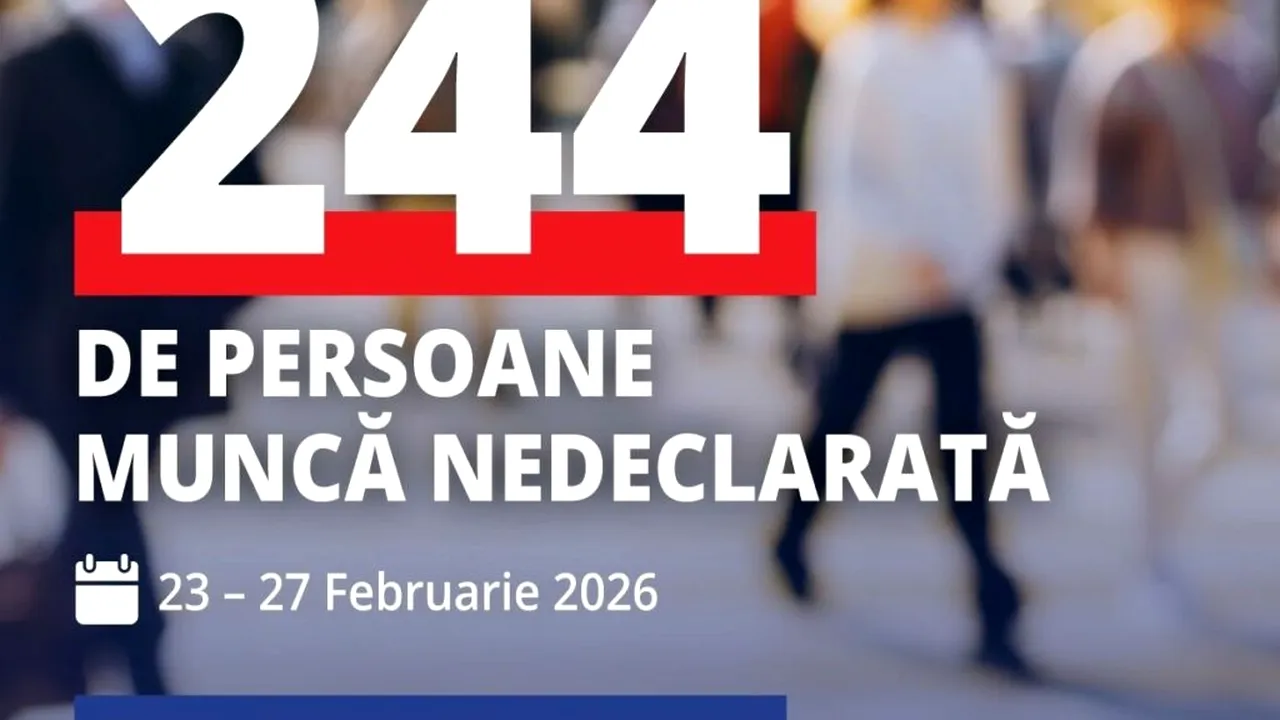Muncă la negru: 244 de persoane fără documente, găsite de inspectorii de muncă într-o săptămână