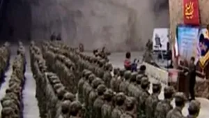 IMAGINI RARE dintr-o bază subterană de rachete, difuzate de Iran - VIDEO