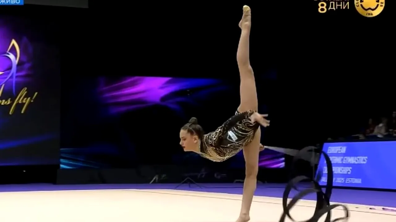 Amalia Lică, pe locul opt în finala de la panglică la Europenele de gimnastică ritmică