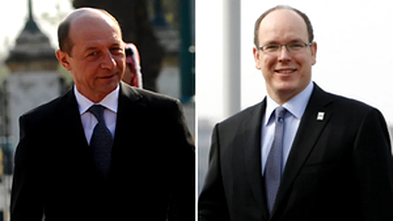 Romanian President Welcomes Prince Albert II Of Monaco