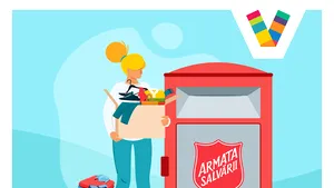 Armata Salvării România primeşte donaţii de haine şi jucării în containerul special din Veranda Mall