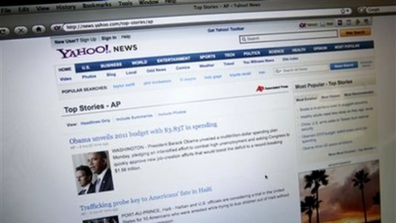 Yahoo a reînnoit acordul pentru utilizarea articolelor Associated Press