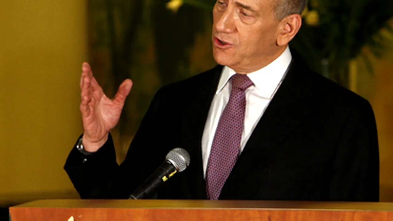 Ehud Olmert propune revenirea la graniţele Israelului din 1967