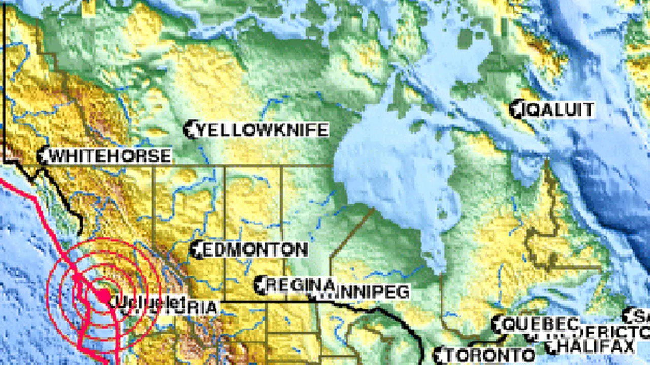 Cutremur cu magnitudinea de 6,7 în insula Vancouver, în vestul Canadei