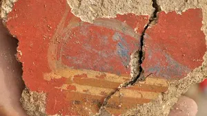 Frescă romană dintr-o fostă locuinţă de demnitar, descoperită la Sarmizegetusa