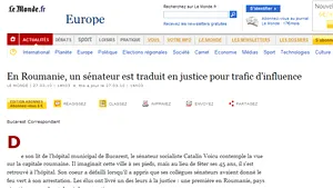 Le Monde scrie despre cazul senatorului Cătălin Voicu