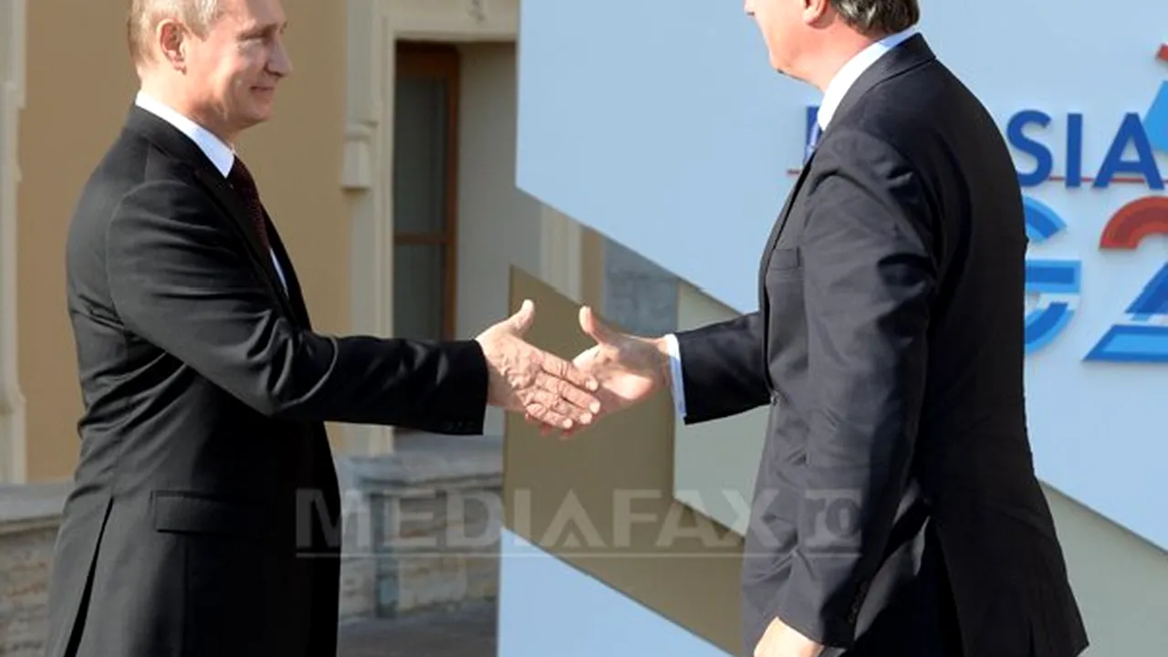David Cameron şi Vladimir Putin se vor întâlni joi, la Paris