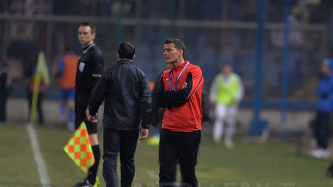 Gâlcă: Rapidul nu a avut o construcţie extraordinară, dar a jucat bine pe contraatac. Ne-au lipsit Prepeliţă şi Arlauskis, domnul Becali a luat decizia să nu joace