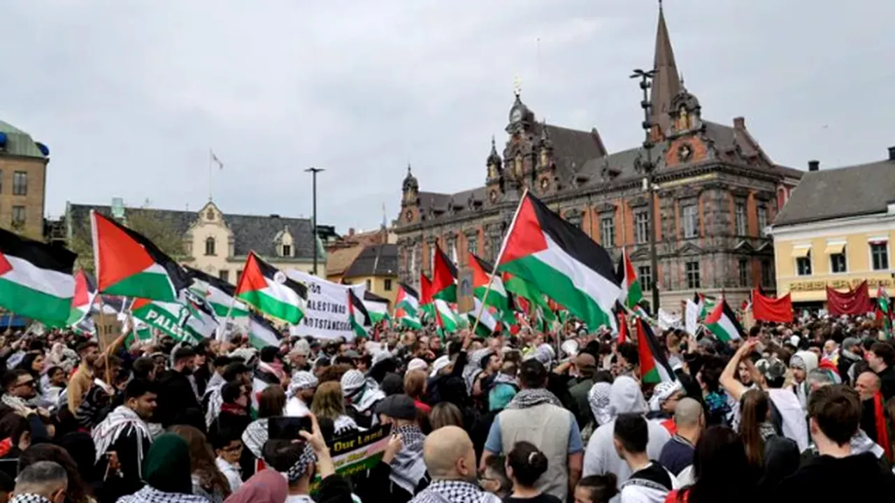 Miting pro-Gaza şi anti-Israel în oraşul care găzduieşte concursul Eurovision
