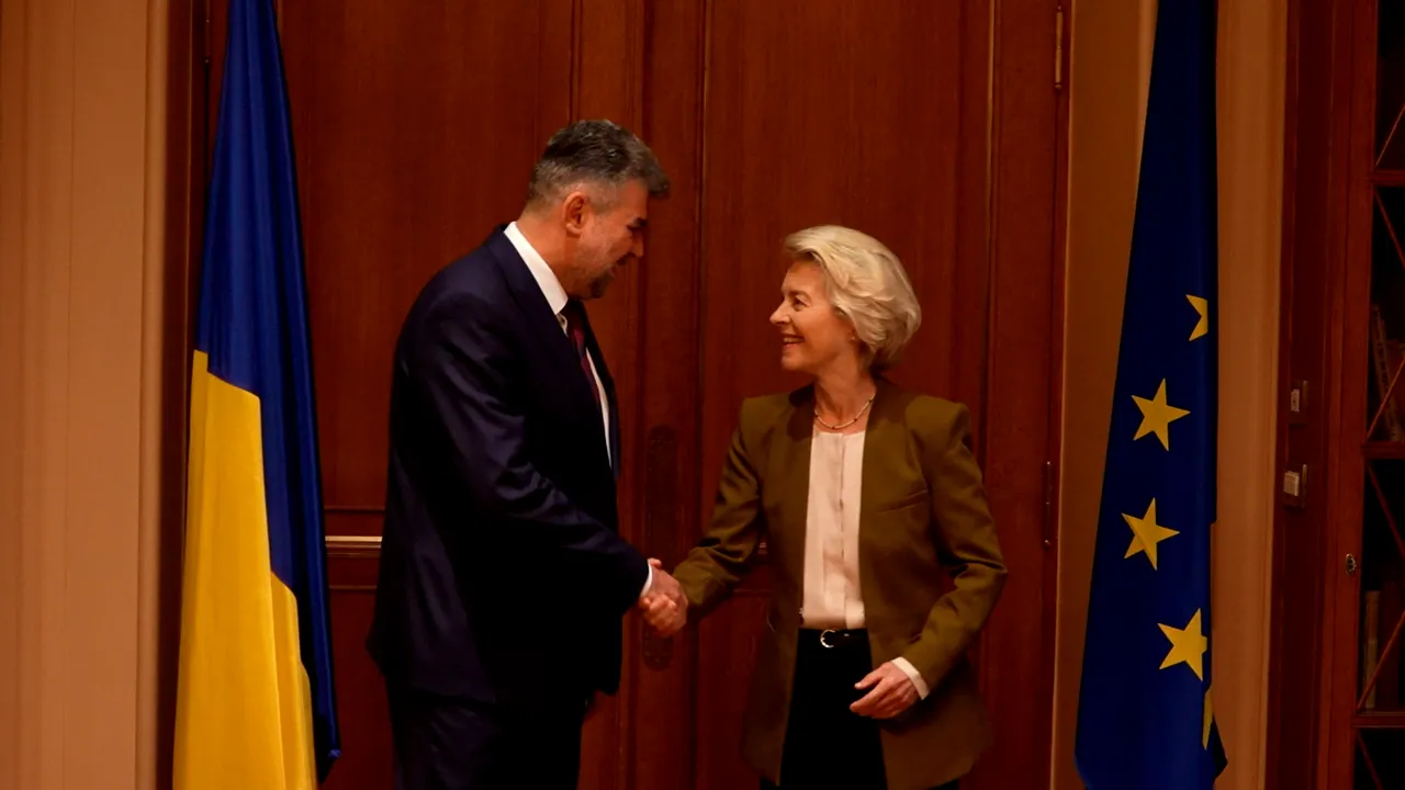 Marcel Ciolacu a discutat cu Ursula von der Leyen despre provocările de securitate la Marea Neagră