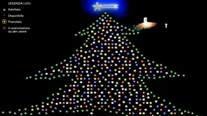 Cel mai mare pom de Crăciun din lume şi-a aprins luminiţele