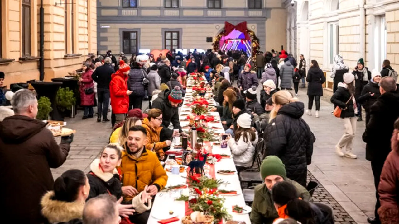 Sibiul se strânge în jurul mesei: comunitatea se adună la „Christmas at the Palace”