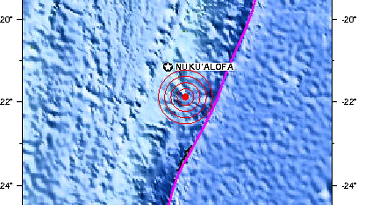 Cutremur cu magnitudinea 6,3 în largul insulelor Tonga