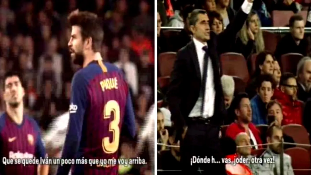 Dialog savuros între Pique şi antrenor, în timpul partidei Barcelona - Betis. „Unde naiba te duci iar?”