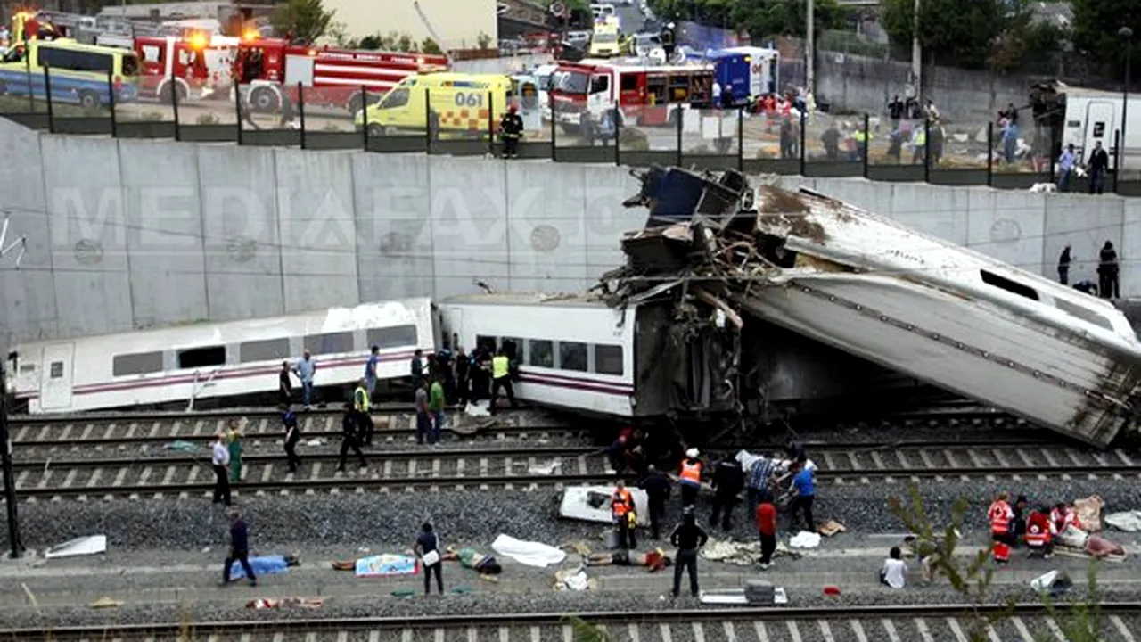 TRAGEDIA din SPANIA: Papa Francisc cheamă la rugăciune pentru victimele accidentului de tren