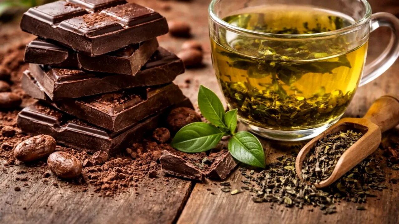 Ceai verde vs. ciocolată neagră: Care oferă mai mulți antioxidanți și beneficii pentru sănătate