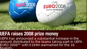 Primă de participare de 7,5 milioane de euro pentru România la Euro-2008