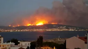 Traficul maritim prin strâmtoarea Dardanele din Turcia, suspendat din cauza unui incendiu de pădure