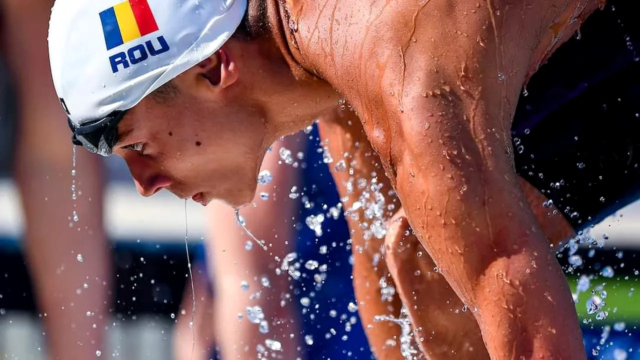 David Popovici - locul 4 în finala probei de 100 m liber şi nou record mondial la Melbourne