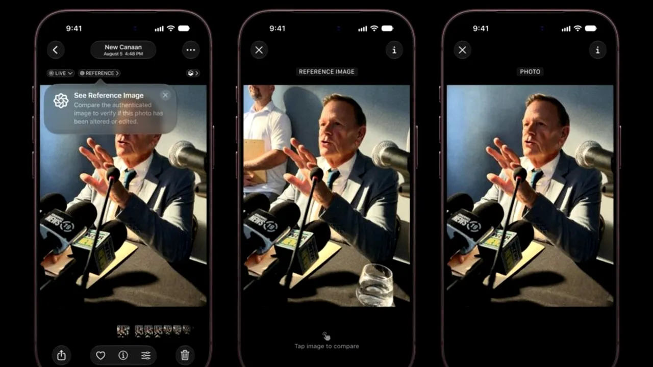 Apple introduce un sistem pentru a demonstra că o fotografie nu a fost generată de AI. Cum funcționează