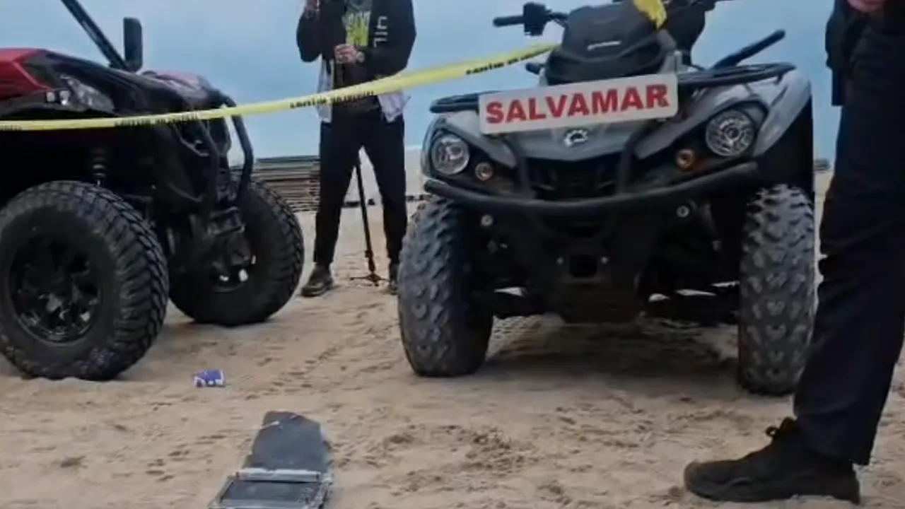 Alertă pe litoral. Fragment de dronă descoperit pe plaja Belona din Eforie Nord