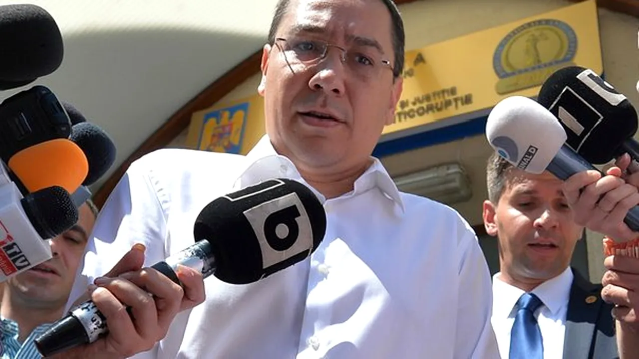 Ponta: Dacă nu se închide dosarul de la DNA, nu candidez la nicio funcţie la congresul PSD