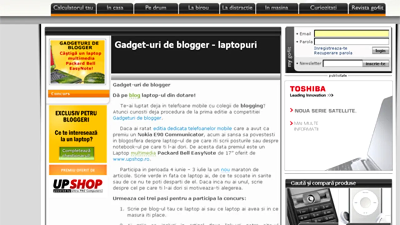 Go4it.ro provoacă blogosfera la dezvăluiri despre laptop-uri