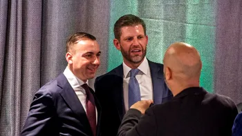 POLITIC Bogdan Ivan, discuții la Davos cu Eric Trump, președintele Trump Organization