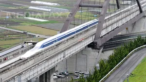 Nou RECORD DE VITEZĂ  pentru un tren cu levitaţie magnetică: 590 de kilometri pe oră - VIDEO