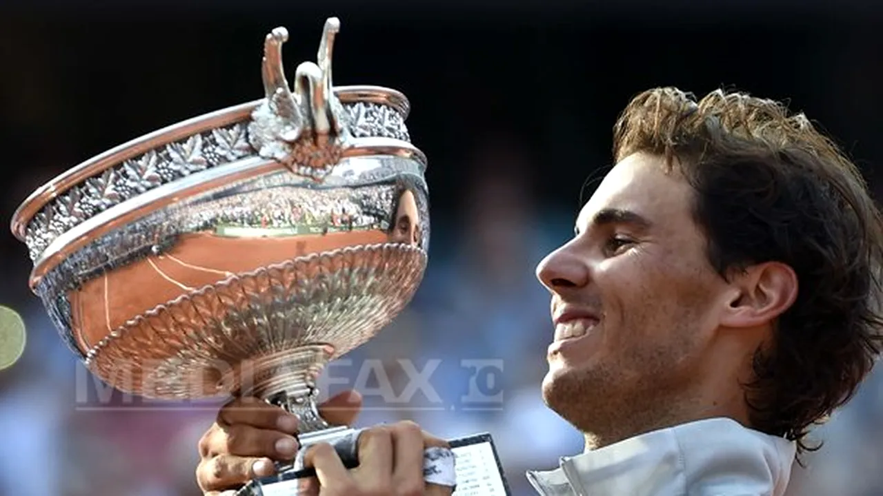 Rafael Nadal a câştigat pentru a noua oară turneul de la Roland Garros